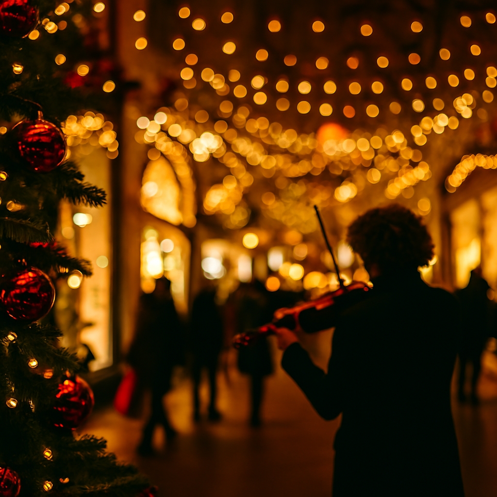 Festive Music And Shopping